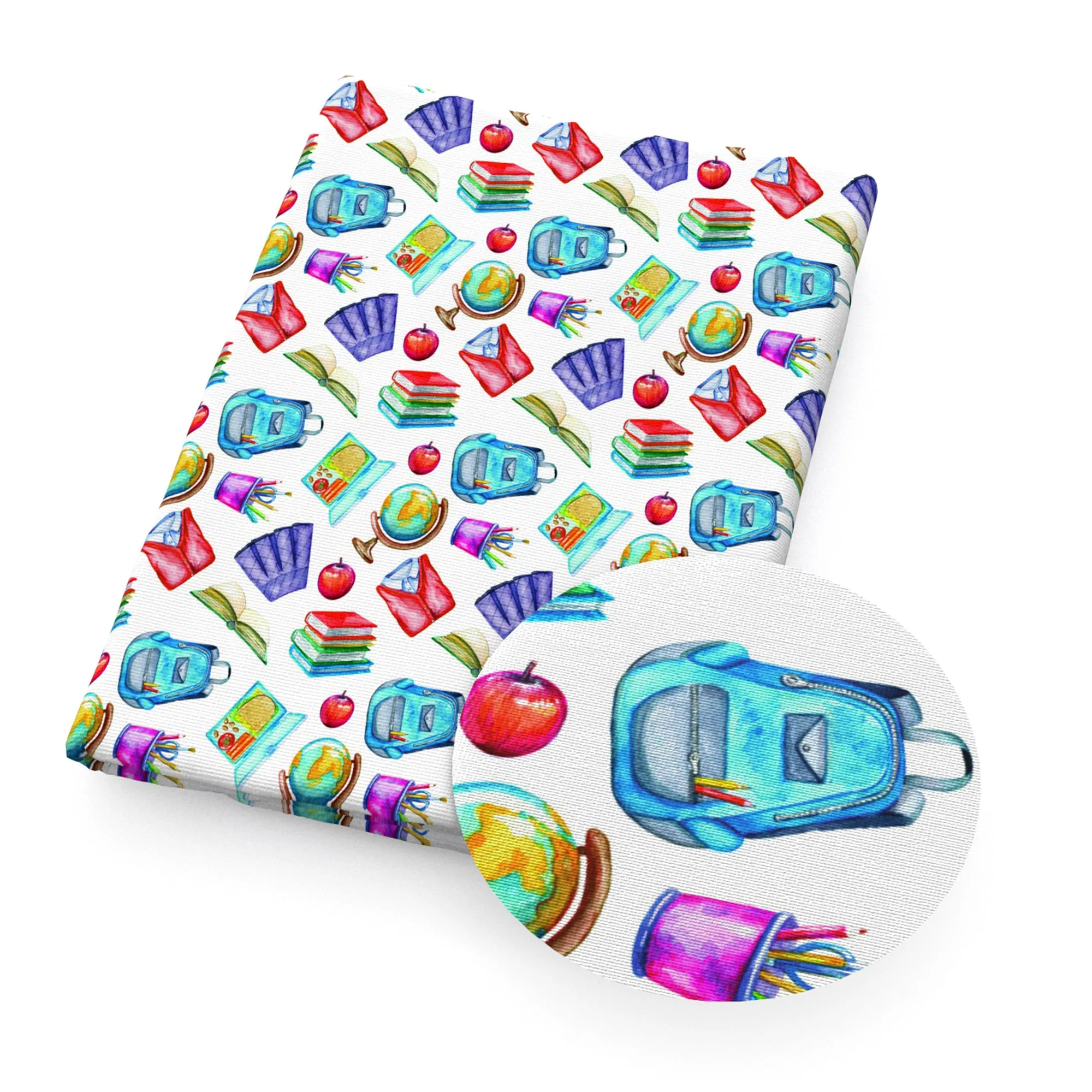 back to school printed fabric