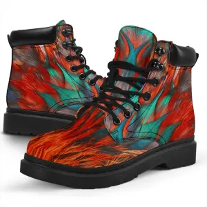Flame feathers all weather boots