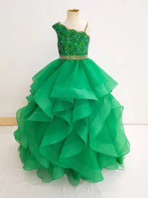 Gorgeous Beauty Young Girl Prom Pageant Couture