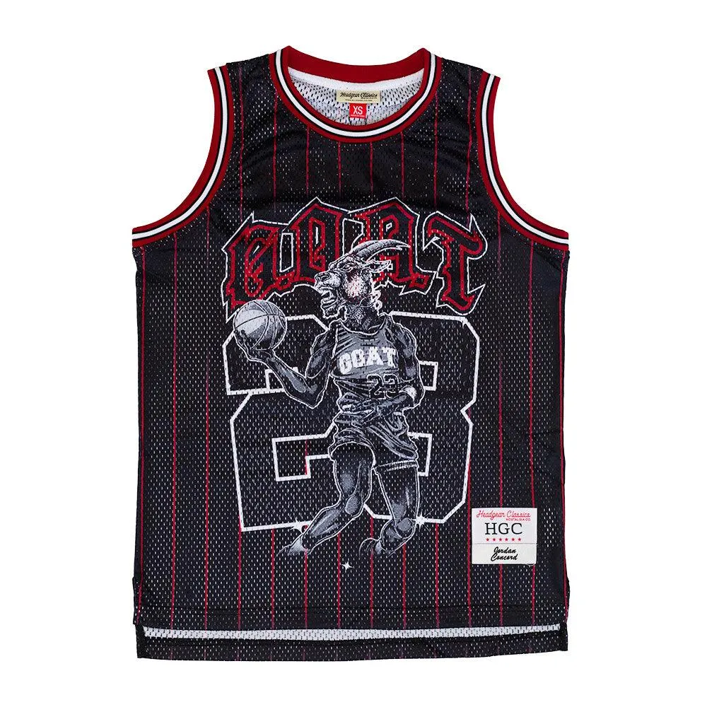 JORDAN GOAT PINSTRIPE BASKETBALL JERSEY