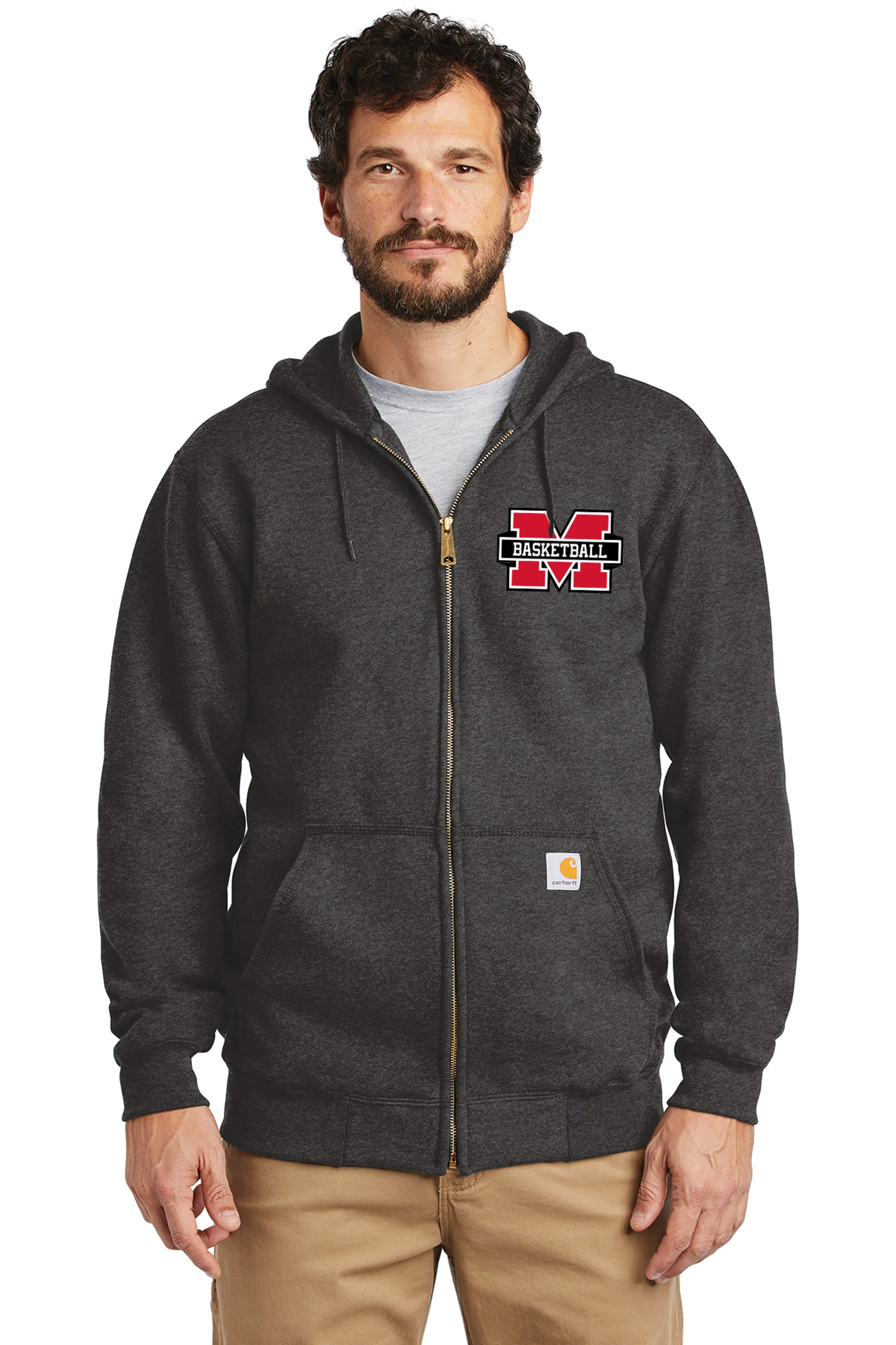 Marblehead Basketball Carhartt Midweight FullZip Sweatshirt