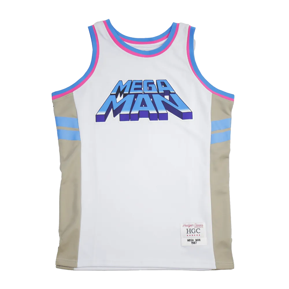 MEGA MAN BASKETBALL JERSEY (WHITE)