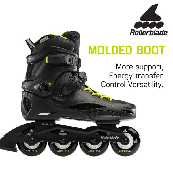 Rollerblade RB Cruiser Inline Skates - Black / Neon Yellow