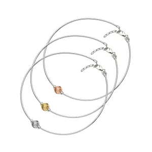 Single Swirl Ball Cape Cod Anklet