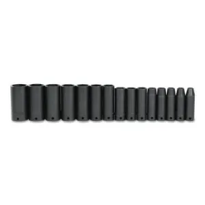 Stanley?? Products Torqueplus Impact Sockets, 1/2 in Drive, 3/8 in Opening, 12 Points, 7412