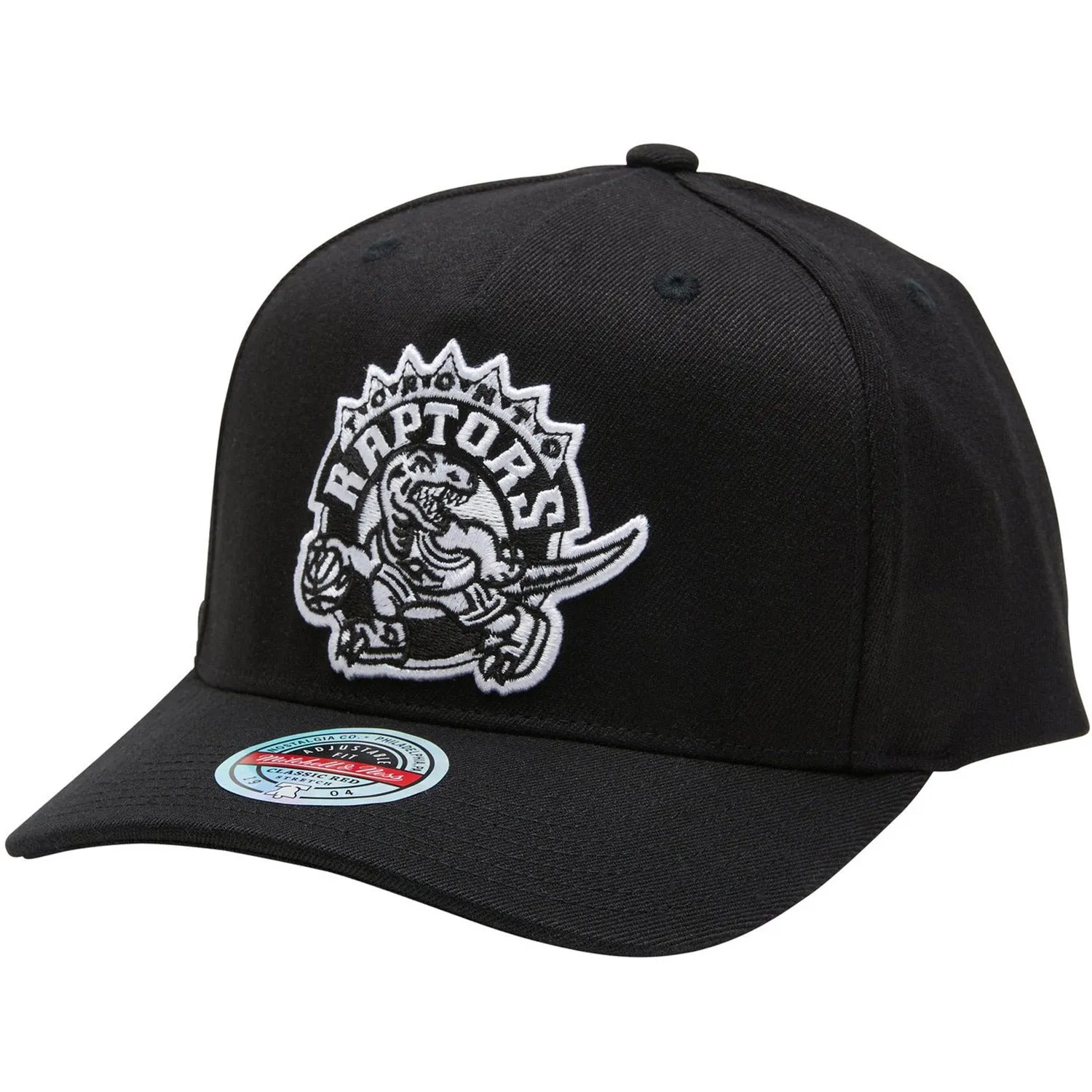 Toronto Raptors Black White Team Logo Classic Snapback