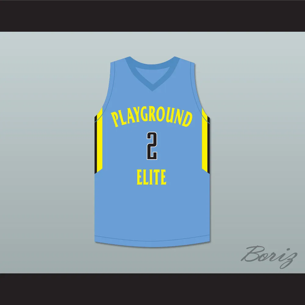 Tyler Herro 2 Playground Elite AAU Light Blue Basketball Jersey